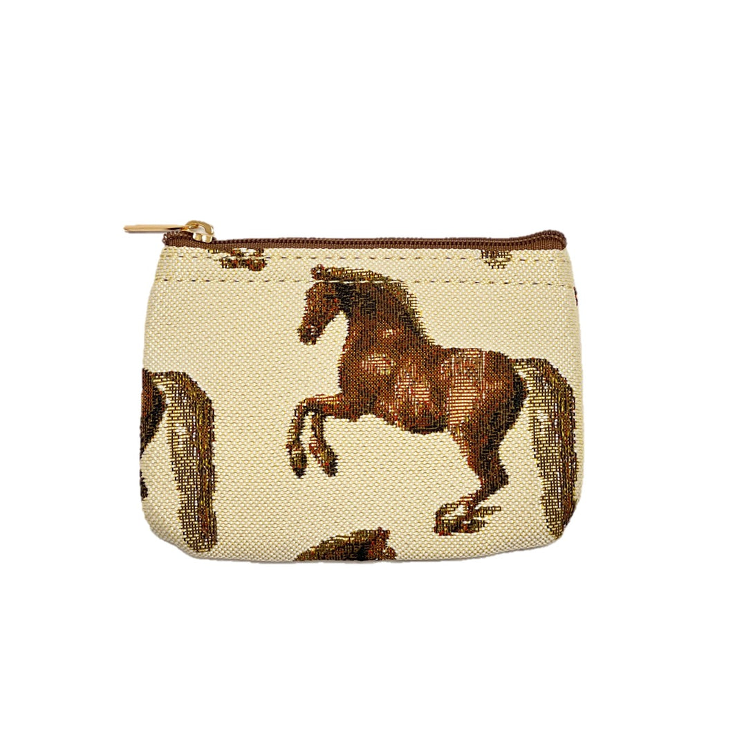 Tapestry Zip Coin Purse Whistlejacket Horse FREE UK Postage