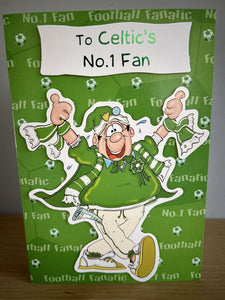 To Celtic's No.1 Fan Celtic Football Birthday Card with Envelope