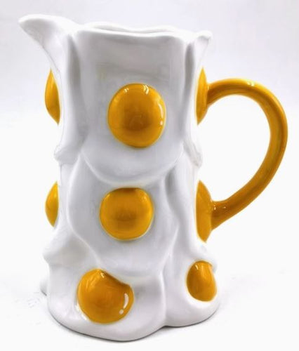 Ceramic Fried Eggs Serving Jug