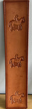 Load image into Gallery viewer, Cowhide Leather Bookmark Cowboy Horse Handmade Durable Long Lasting Reading Bookmark Free UK Postage
