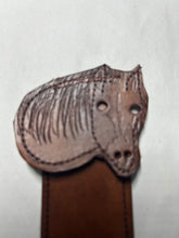 Load image into Gallery viewer, Leather Bookmark Horse Equestrian Handmade Free UK Postage