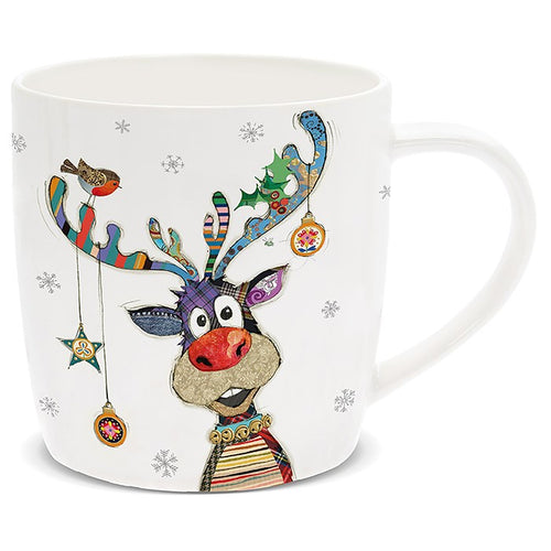 Bug Art Christmas Rudolph Mug Boxed Dining Decor FREE UK Postage
