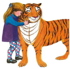 Tiger Hugs Greetings Card Tiger who came to Tea with White Envelope FREE UK Postage