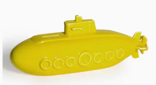 Ceramic Yellow Submarine Money Box Piggy Bank