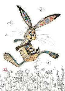 Bug Art Birthday Card Greeting Card Hesper Hare FREE UK Postage