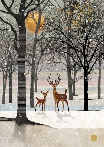 Bug Art Greeting Card Forest Deer FREE UK Postage