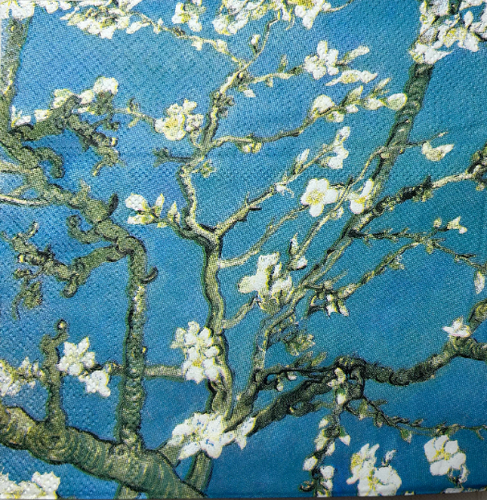 Almond Branches Van Gogh Paper Party Napkins pack of 5 3 ply serviettes FREE UK Postage