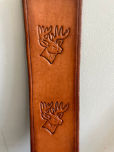 Load image into Gallery viewer, Leather Bookmark Deer stag Head Handmade Free UK Postage