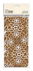 Giraffe Print The Natural History Museum Tissue Paper 4 Sheets Free UK Postage