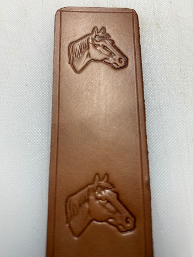 Leather Bookmark Equestrian Horse Head Handmade Free UK Postage