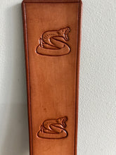 Load image into Gallery viewer, Leather Bookmark Rattle Snake  Handmade Free UK Postage