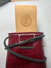 Load image into Gallery viewer, Tree of Life leather loot stash Pirate pouch with belt loop Celtic Stamp Free Uk postage