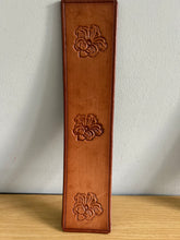 Load image into Gallery viewer, Leather Bookmark Flower Floral Handmade Free UK Postage