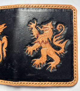 Pegasus & Griffin Mythical Leather Card Holder wallet Purse FREE Uk postage