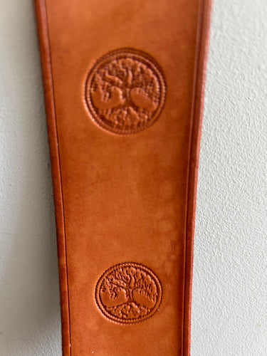 Leather Bookmark Tree of Life Handmade Free UK Postage