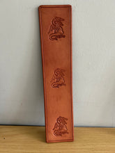 Load image into Gallery viewer, Leather Bookmark Dragon Handmade Free UK Postage