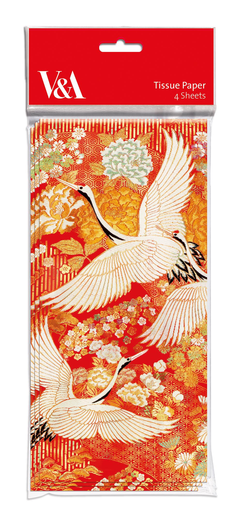 Kimono Cranes V & A Tissue Paper 4 Sheets Free UK Postage