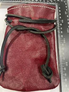 Medieval leather loot stash Pirate pouch with belt loop Free Uk postage