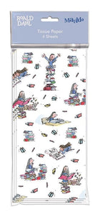 Matilda By Roald Dahl Tissue Paper 4 Sheets Free UK Postage