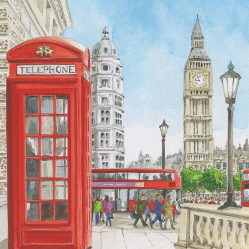 London Westminster Blank Greetings Card & Envelope FREE UK POSTAGE